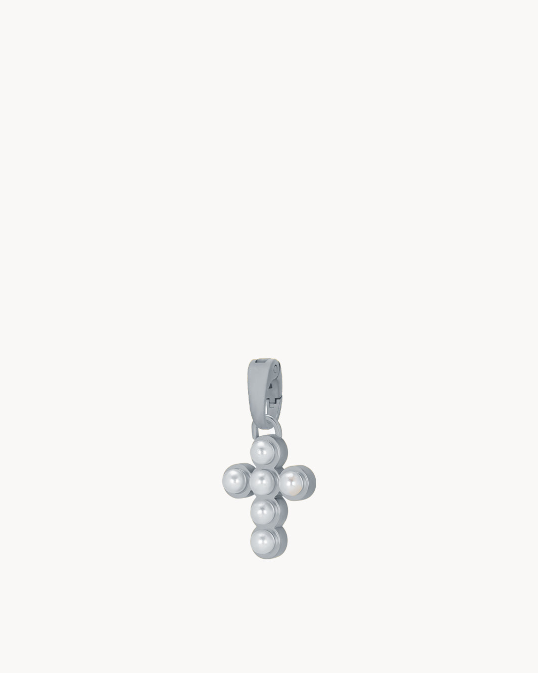 Timeless Pearl Salib Silver Charm