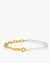 Bold Timeless Pearl Charm Bracelet