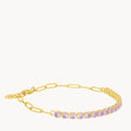February Birthstone Devotion Starlight Charm Bracelet