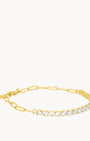 April Birthstone Hope Starlight Charm Bracelet