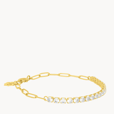 April Birthstone Hope Starlight Charm Bracelet