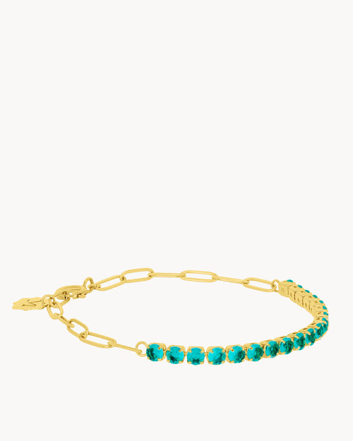 May Birthstone Friendship Starlight Charm Bracelet