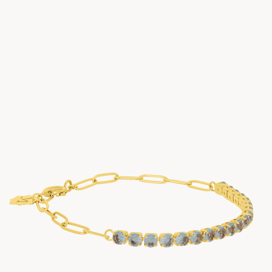 June Birthstone Strength Starlight Charm Bracelet
