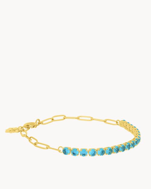 September Birthstone Wisdom Starlight Charm Bracelet
