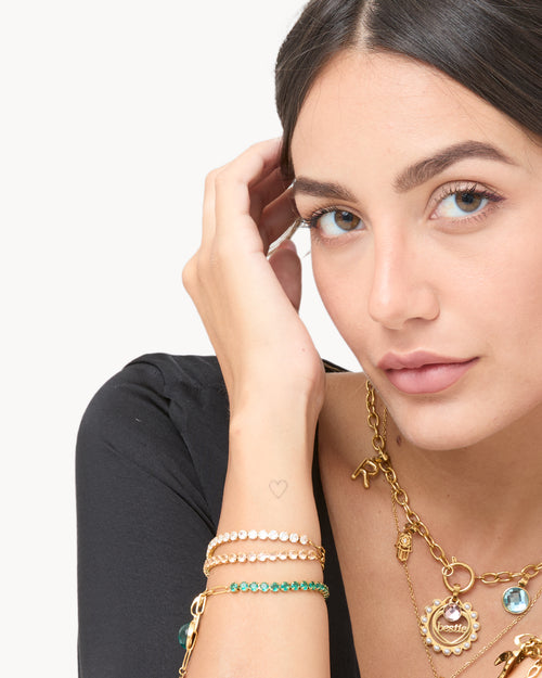 October Birthstone Love Starlight Charm Bracelet