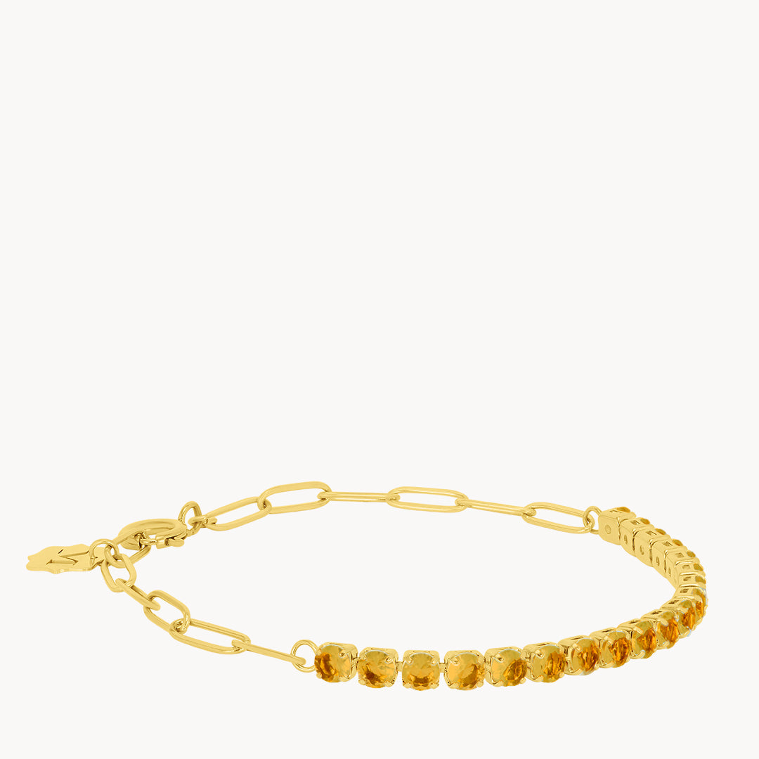 November Birthstone Happiness Starlight Charm Bracelet