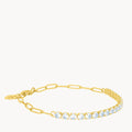 December Birthstone Uniqueness Starlight Charm Bracelet