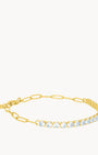 December Birthstone Uniqueness Starlight Charm Bracelet