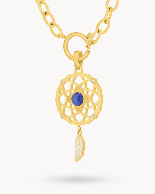 Dreamcatcher Necklace Set, Gold