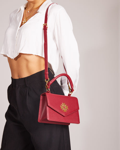 The Kavallier Handbag, Burgundy