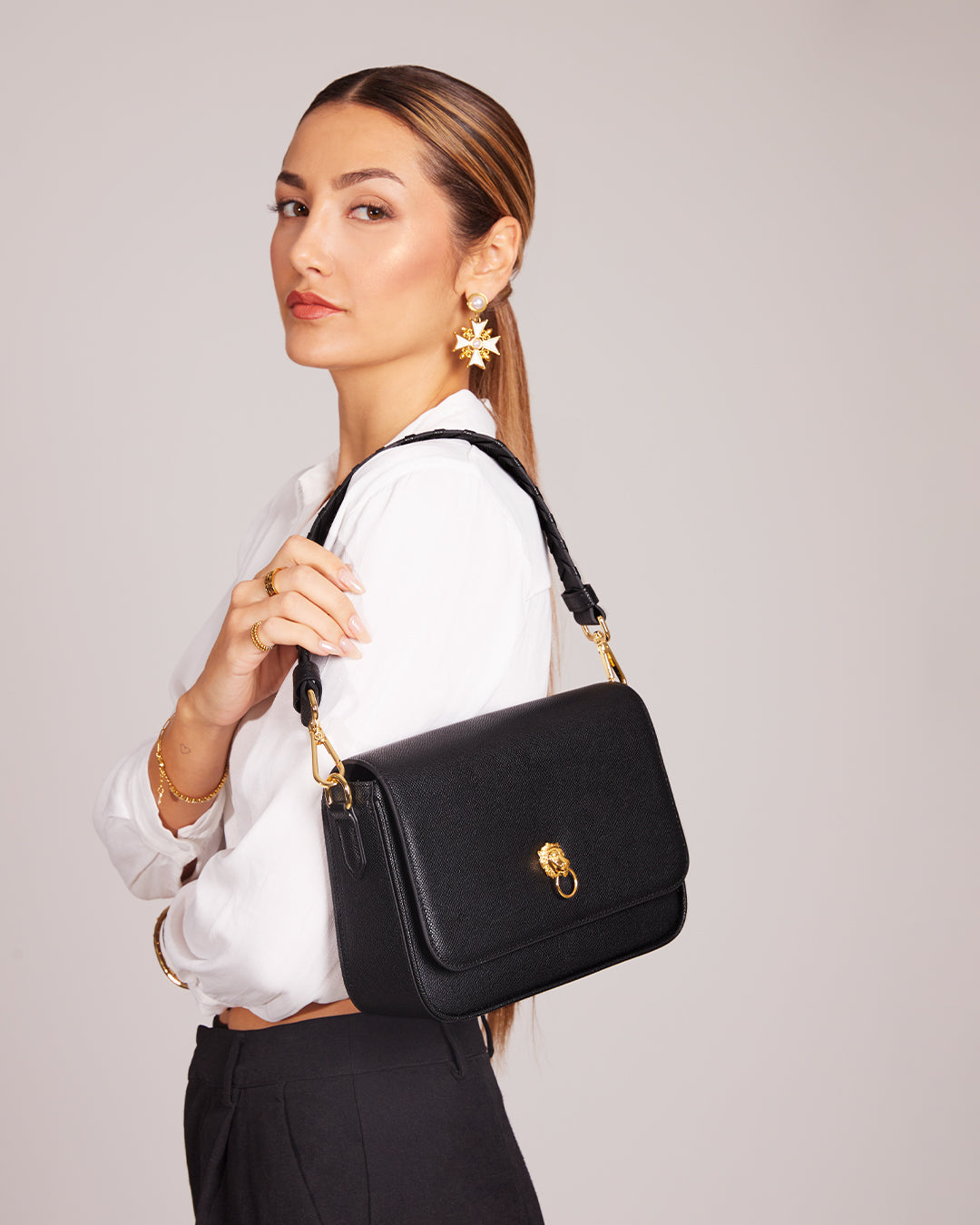 Power Black Lion Ħabbata Handbag