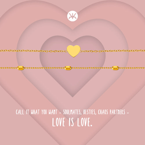 Beaded Love Heart Bracelet