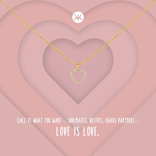 Sparkle Love Heart Necklace