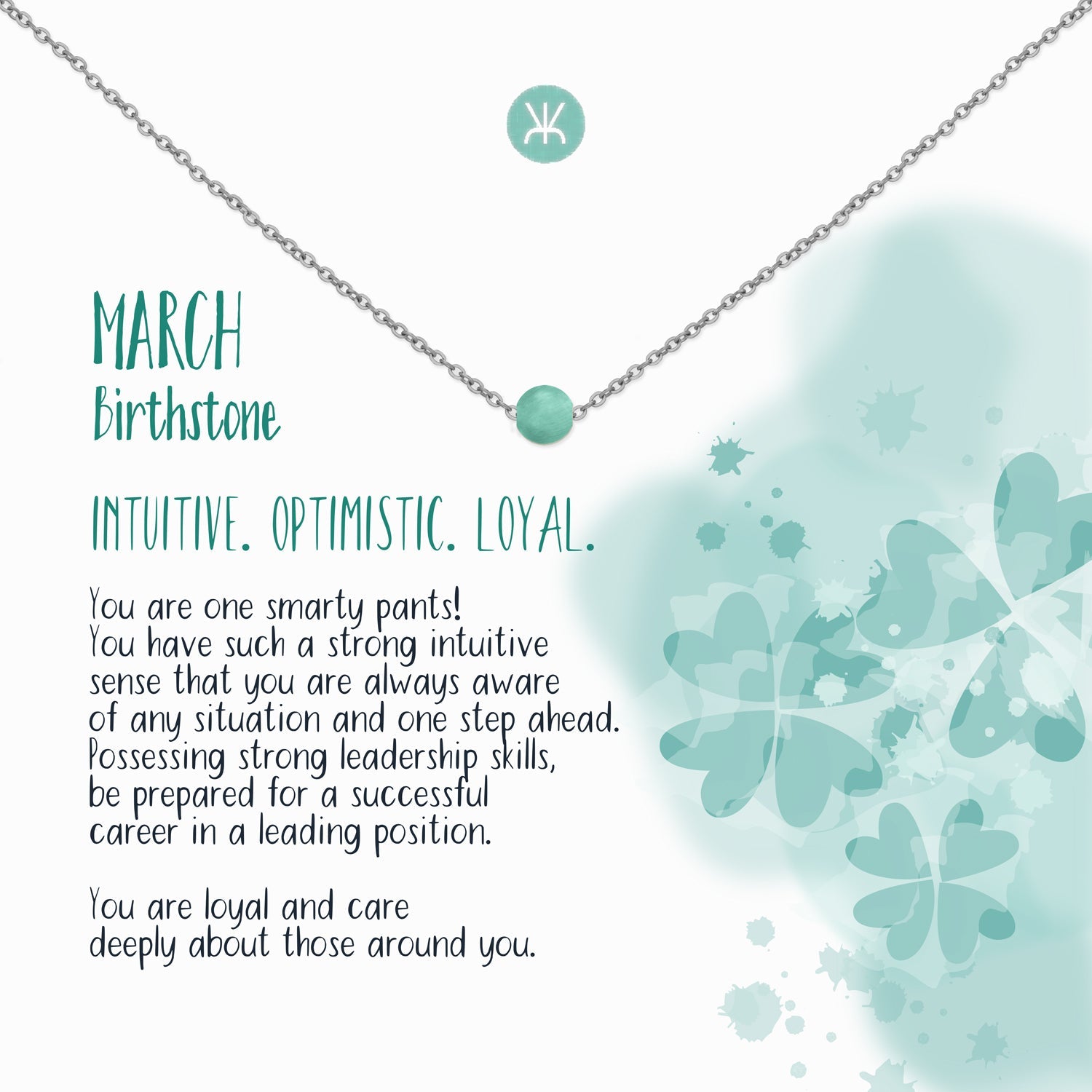 March Necklace, Silver