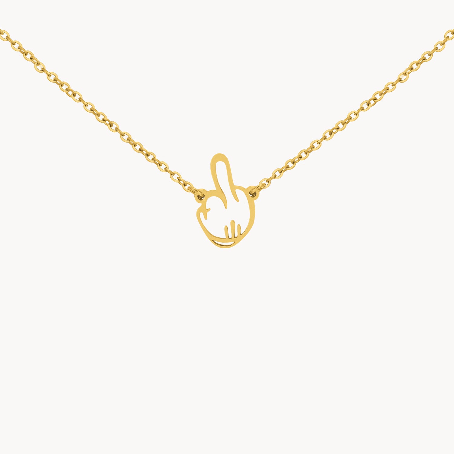 Middle Finger Necklace