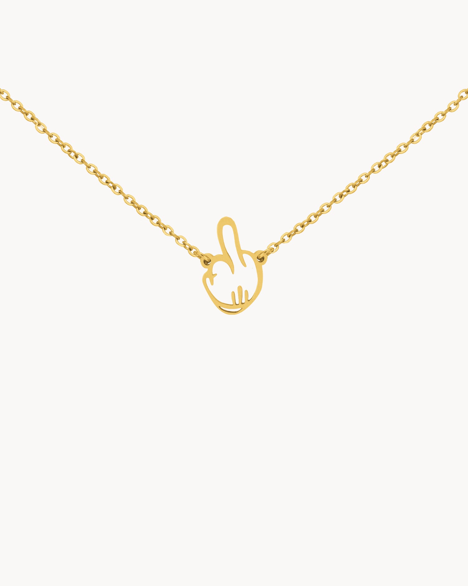 Middle Finger Necklace