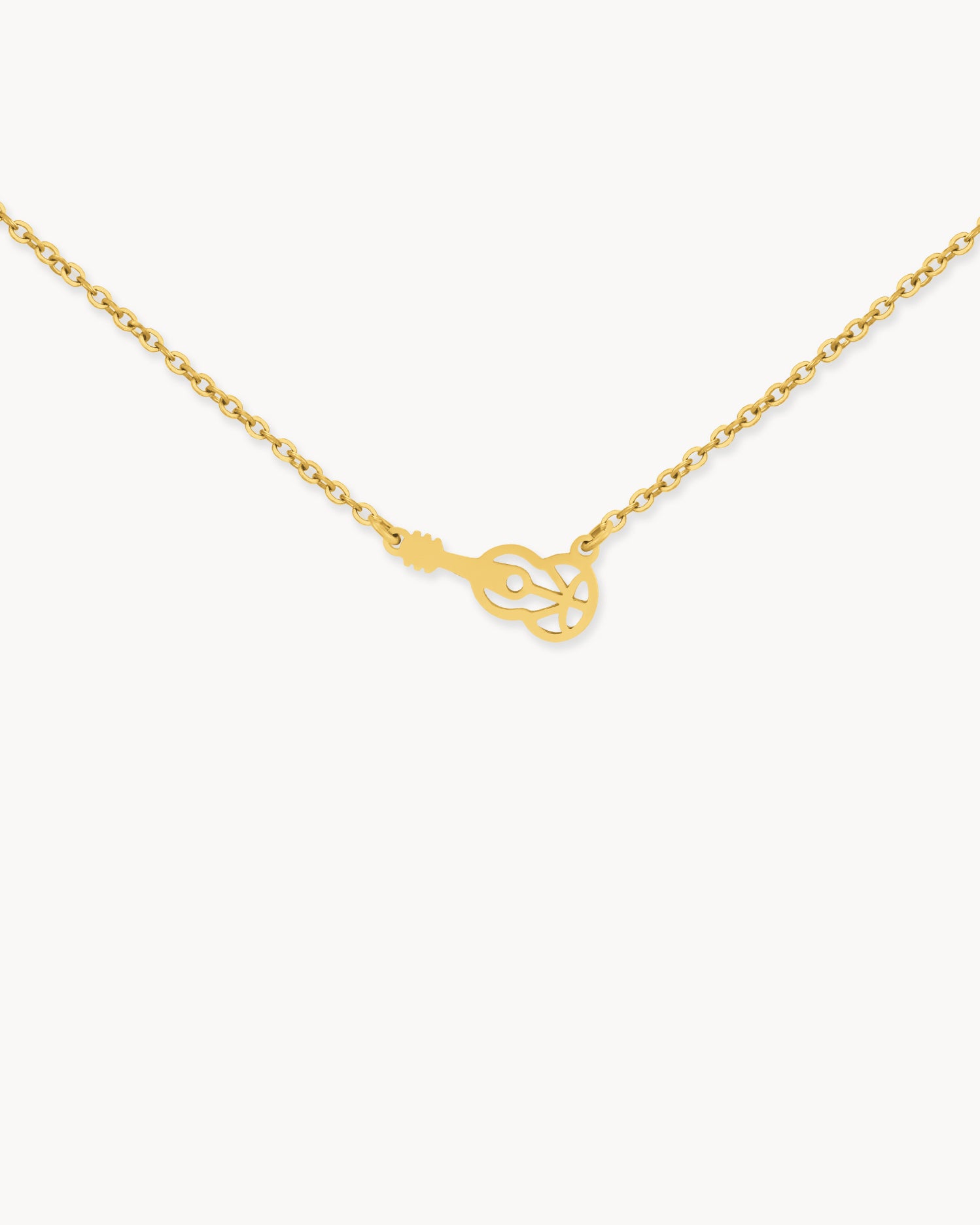 Guitar Necklace, Gold