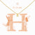 H Gold Necklace