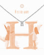 H Silver Necklace