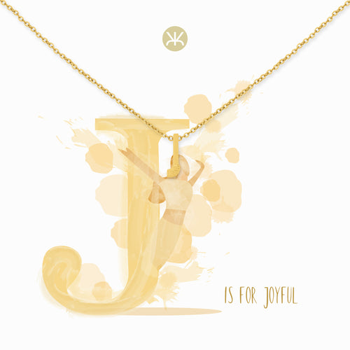 J Gold Necklace