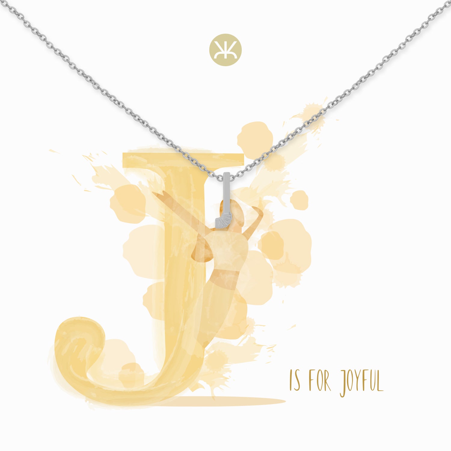 J Silver Necklace