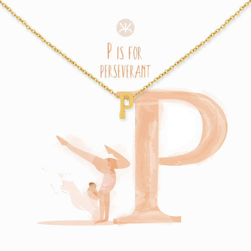P Gold Necklace