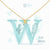 W Gold Necklace