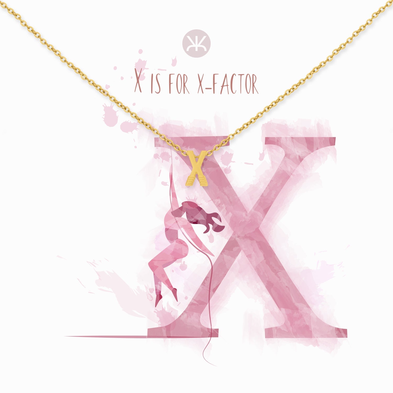 X Gold Necklace