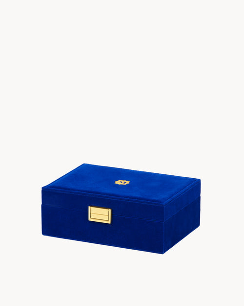 Blue Velvet Jewellery Box