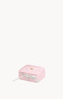 Dainty Pink Velvet Jewellery Box