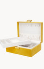 Yellow Velvet Jewellery Box