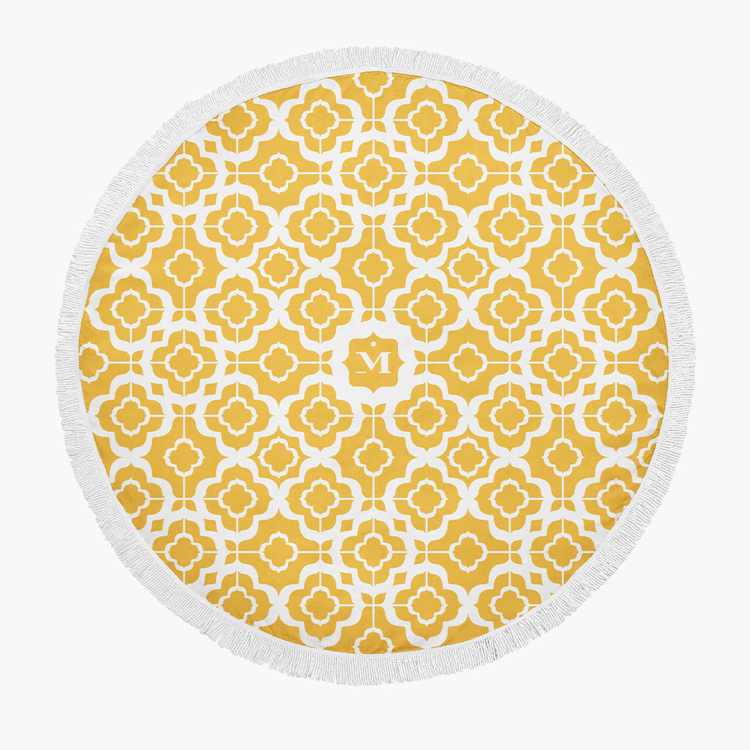 Yellow Mvintage Bizzilla Towel