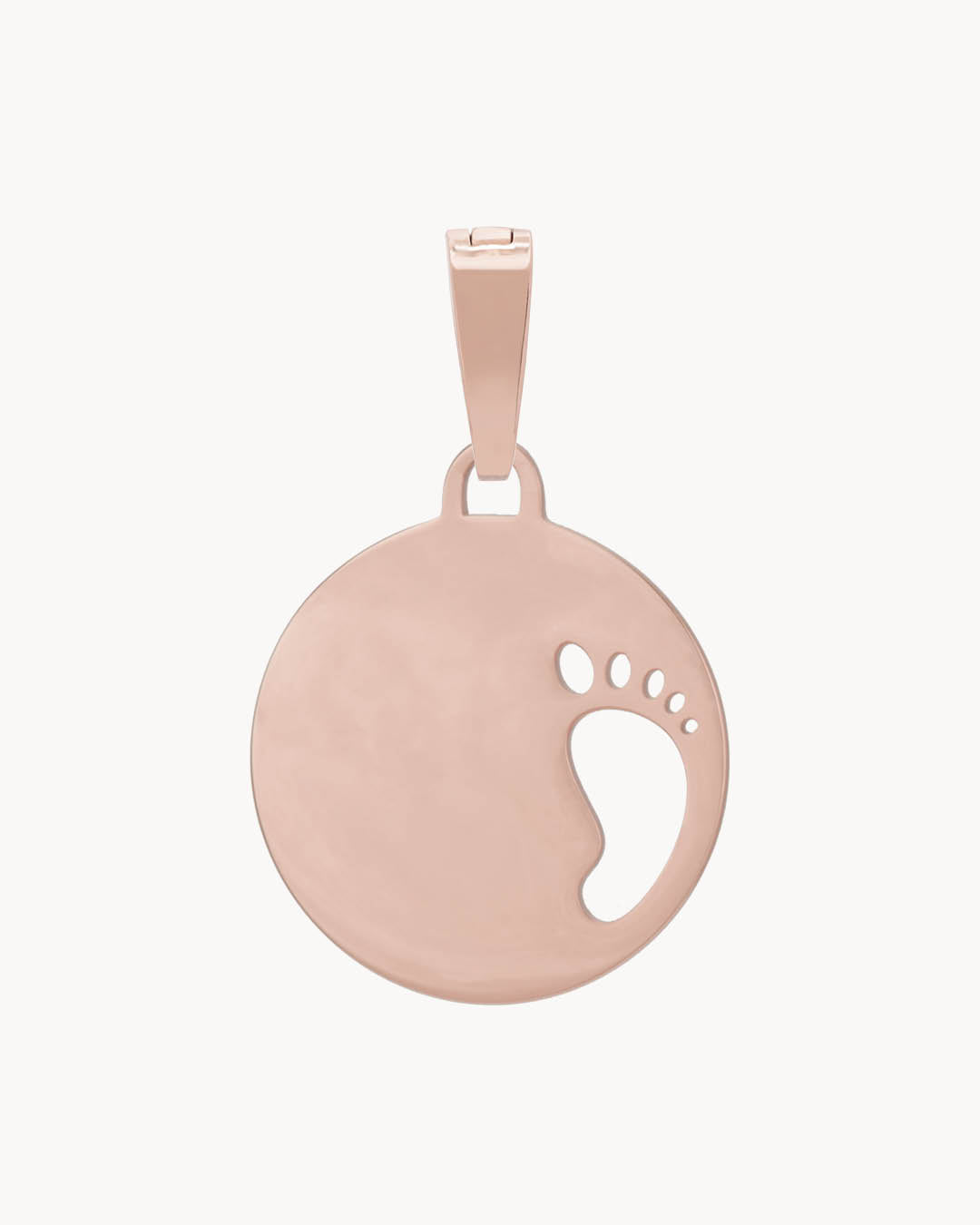 Newborn Engravable Pendant, Rose Gold