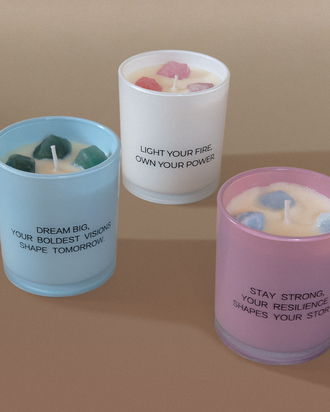 Sandalwood Rose & Green Aventurine Candle