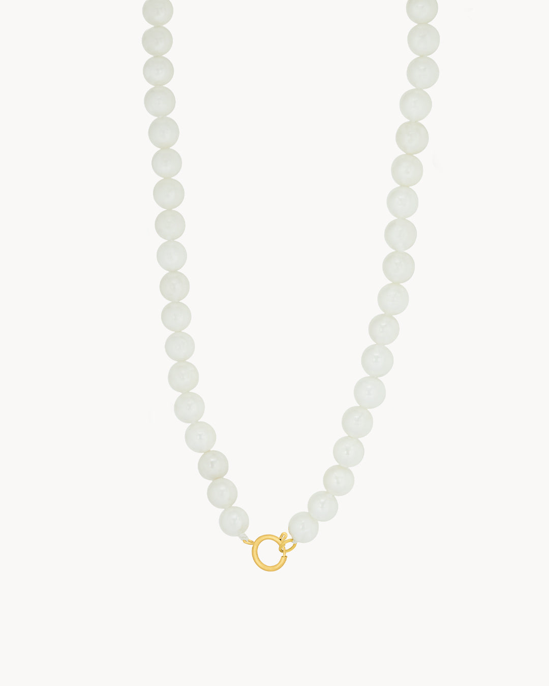 Short Timeless Pearl Charm Chain, Gold