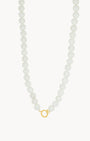 Short Timeless Pearl Charm Chain, Gold