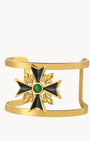 Confidence Emerald Cat Eye Kavallieri Statement Bangle