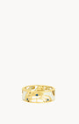 Protection White Feather Wreath Ring