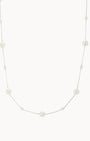 Pearl Tin Cup Silver Choker