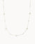 Pearl Tin Cup Silver Choker