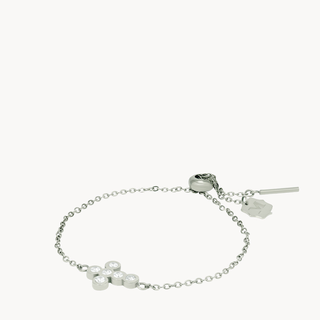 Starlight Salib Silver Adjustable Bracelet