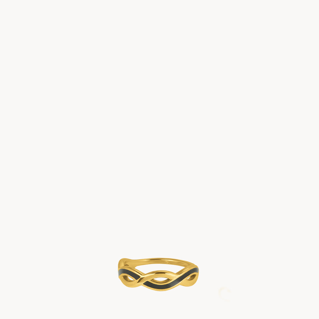 Braided Black Ring