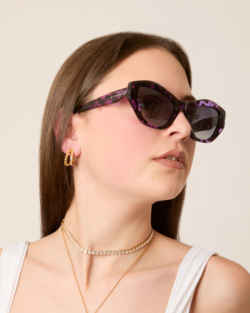 Mellieħa Purple Tortoiseshell Sunglasses