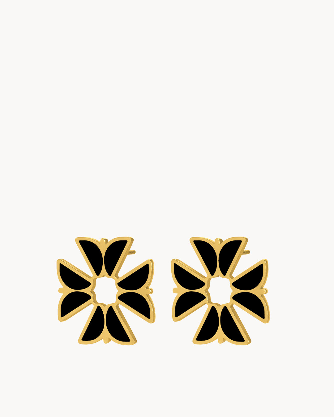 Black Kavallieri Mvintage Stud Earrings