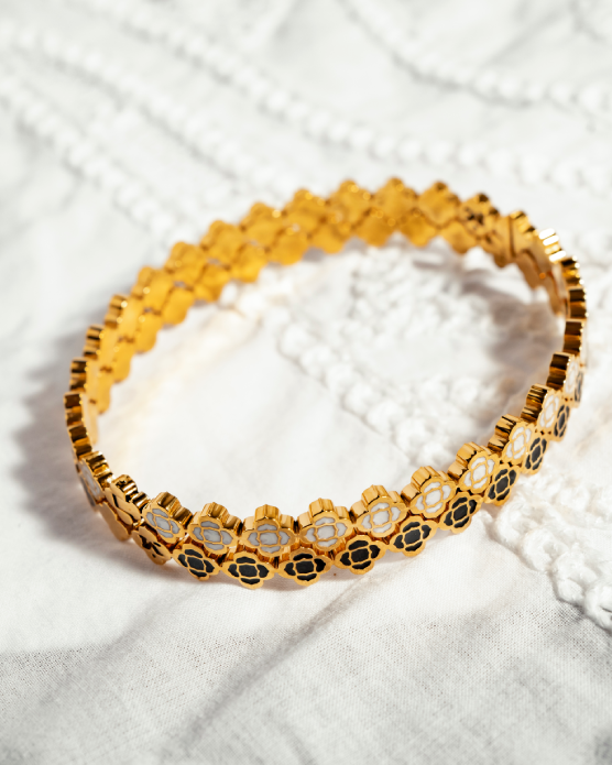 Dainty Bizzilla Black Bangle
