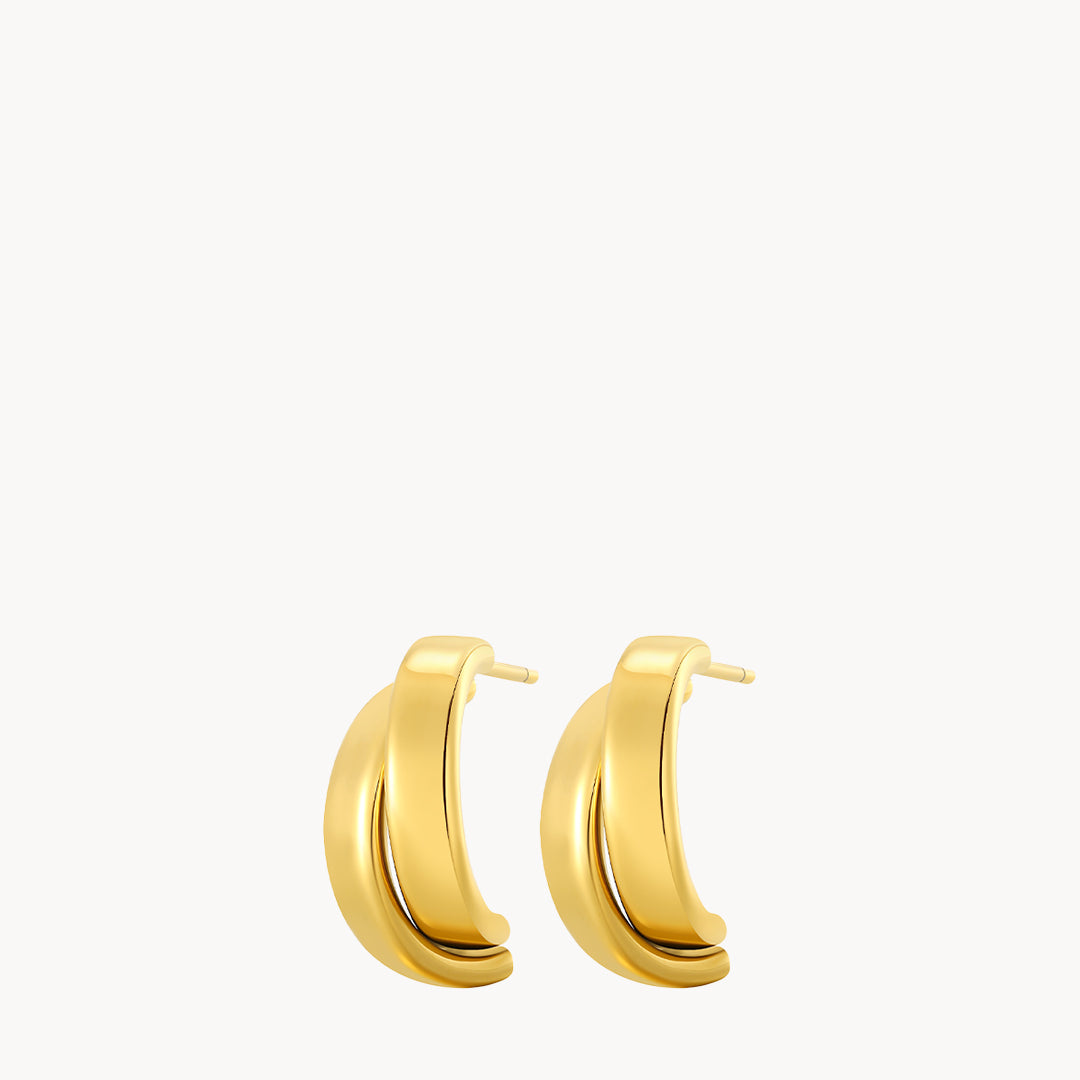 Wave Hoop Earrings
