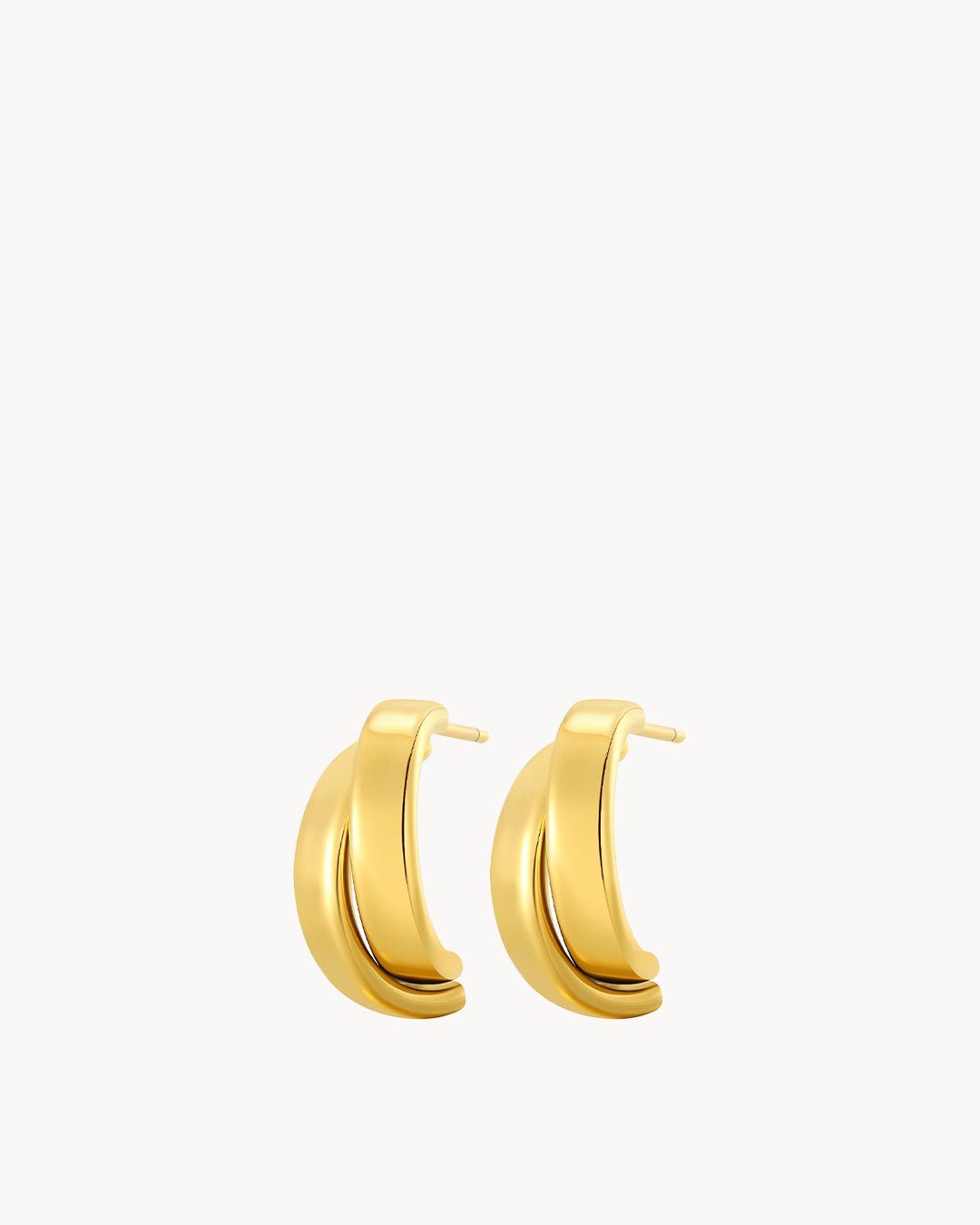 Wave Hoop Earrings