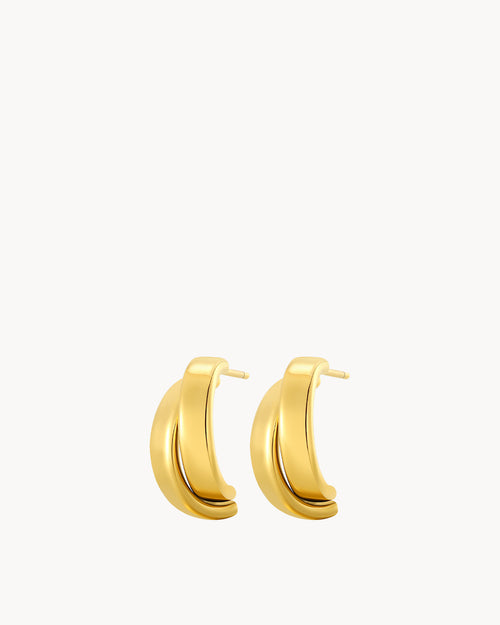Wave Hoop Earrings