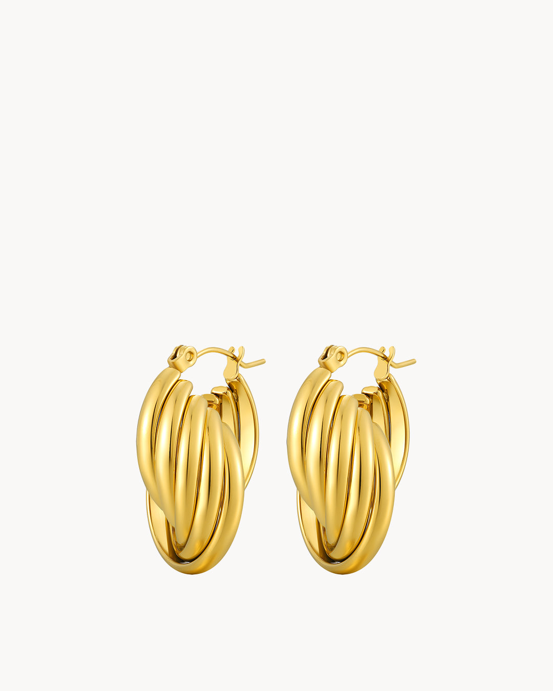 Wave Statement Hoop Earrings