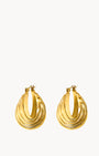 Wave Statement Hoop Earrings